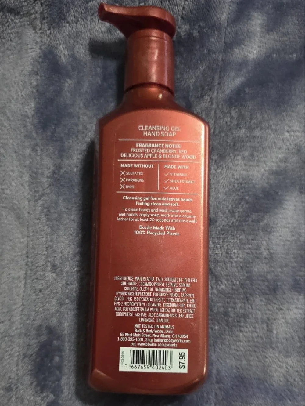 Bath & Body Works Frosted Cranberry Gel Hand Soap NEW